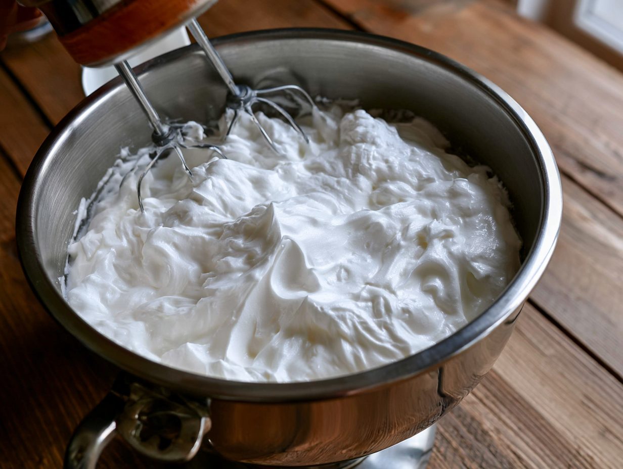 Schritt 4: Den Eischnee vorsichtig unterheben.